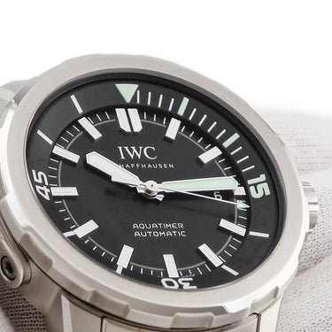 腕時計 IWC IWC アクアタイマー オートマティック IW328803 自動巻き メンズ ブラック 回転式インナーベゼル