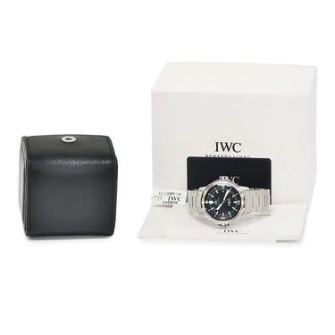 腕時計 IWC IWC アクアタイマー オートマティック IW328803 自動巻き メンズ ブラック 回転式インナーベゼル