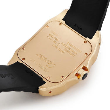 腕時計 カルティエ Cartier サントス 100 LM 2007年限定モデル W20127Y1 自動巻き メンズ K18PG無垢 ブラウン ローマン スクエア