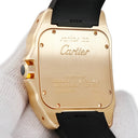 腕時計 カルティエ Cartier サントス 100 LM 2007年限定モデル W20127Y1 自動巻き メンズ K18PG無垢 ブラウン ローマン スクエア