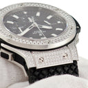 腕時計 ウブロ HUBLOT ビッグバン エボリューション パヴェ 301.SX.1170.RX.1704 自動巻き メンズ メーカーOH済 純正ダイヤ ブラック