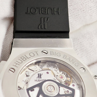 腕時計 ウブロ HUBLOT ビッグバン エボリューション パヴェ 301.SX.1170.RX.1704 自動巻き メンズ メーカーOH済 純正ダイヤ ブラック