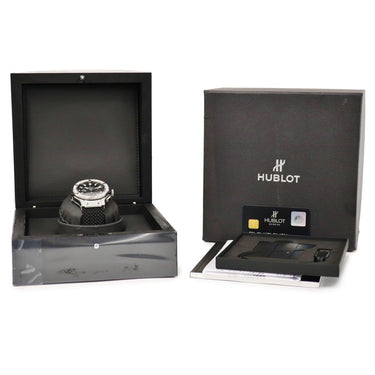 腕時計 ウブロ HUBLOT ビッグバン エボリューション パヴェ 301.SX.1170.RX.1704 自動巻き メンズ メーカーOH済 純正ダイヤ ブラック