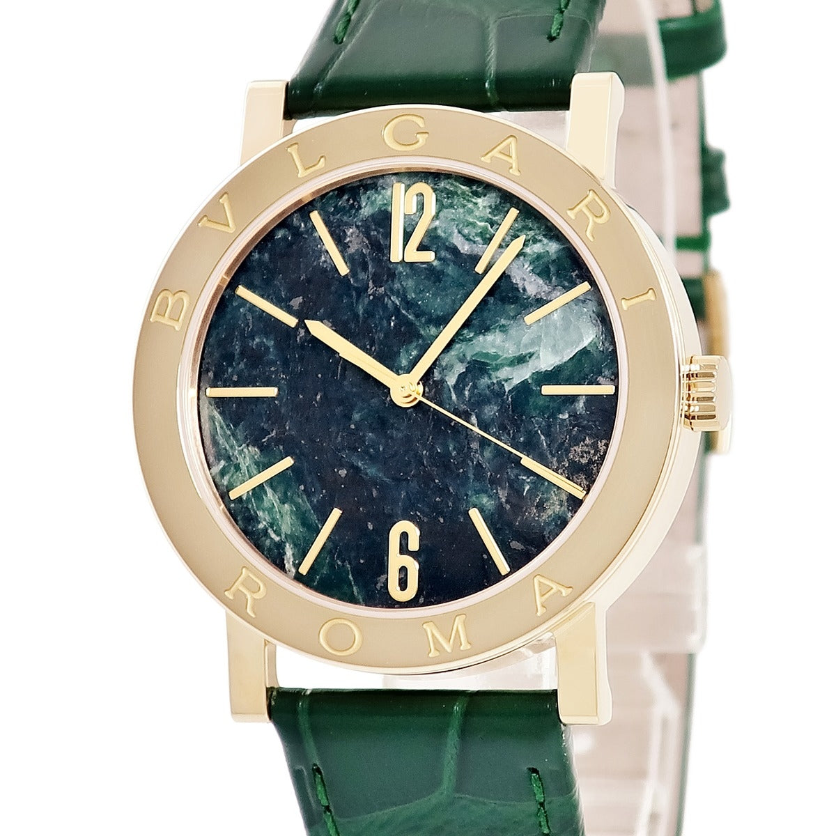 ブルガリ ロゴクリップ ブルー　ゴールド金具　RFID搭載　ビーゼロワン ブルガリ ロゴクリップ ブルー ゴールド金具 RFID搭載 ビーゼロワン