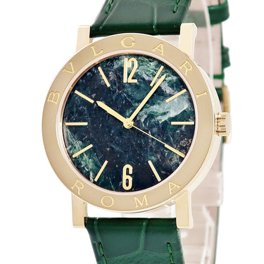 腕時計 ブルガリ BVLGARI ブルガリブルガリ 50th アニバーサリー 104112 BBY38G 自動巻き メンズ 新品同様 K18YG無垢 グリーン 限定