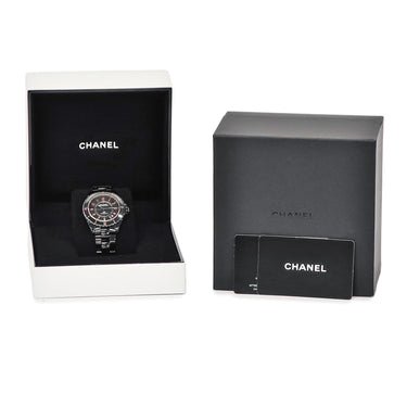腕時計 シャネル CHANEL J12 BLUSH キャリバー 12.1 38mm H10312 自動巻き メンズ 新品同様 ブラック セラミック 黒 数量限定