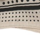 エルメス HERMES カレ140 カレジェアン ナチュラル×ブラック カシミヤ シルク ストール 【 LES CLES BANDANA/レ クレ バンダナ】