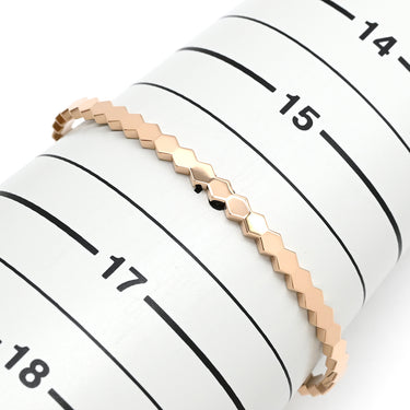 ショーメ CHAUMET ビー ドゥ ショーメ 083432 ピンクゴールド K18PG #165 ブレスレット ビーマイラブ ハニカム