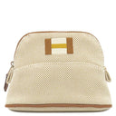 エルメス HERMES ボリードポーチ カザック ミニミニ H103970M 06 ミエル コットン ポーチ シルバー金具 ナチュラル