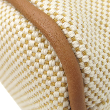 エルメス HERMES ボリードポーチ カザック ミニミニ H103970M 06 ミエル コットン ポーチ シルバー金具 ナチュラル