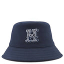 エルメス HERMES ハーパー Hエレクトリック アンクル コットン #57 ハット 紺 バケハ Hロゴ 刺繡