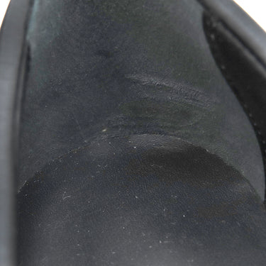 エルメス HERMES モカシン ホット H232075Z 02360 ブルーブルーエ×マリン レザー ゴム #36 ローファー シルバー金具 黒 ケリーバックル