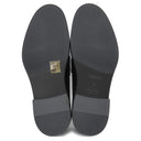 エルメス HERMES モカシン ホット H232075Z 02360 ブルーブルーエ×マリン レザー ゴム #36 ローファー シルバー金具 黒 ケリーバックル