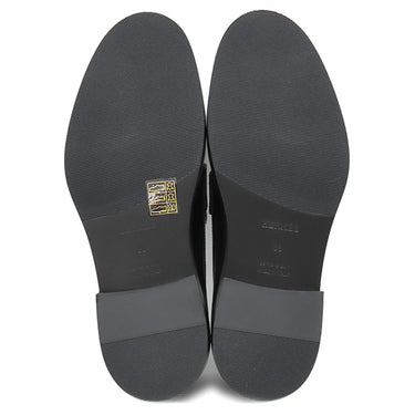 エルメス HERMES モカシン ホット H232075Z 02360 ブルーブルーエ×マリン レザー ゴム #36 ローファー シルバー金具 黒 ケリーバックル