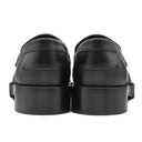 エルメス HERMES モカシン ホット H232075Z 02360 ブルーブルーエ×マリン レザー ゴム #36 ローファー シルバー金具 黒 ケリーバックル