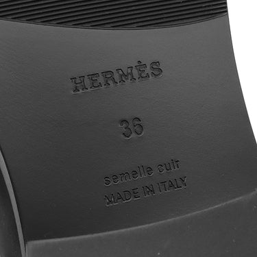 エルメス HERMES モカシン ホット H232075Z 02360 ブルーブルーエ×マリン レザー ゴム #36 ローファー シルバー金具 黒 ケリーバックル