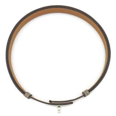 エルメス HERMES ケリー 18 エトゥープ ヴォーエプソン GP ベルト シルバー金具 グレージュ ターンロック金具 スライド調節