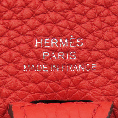 エルメス HERMES エヴリンTPM アマゾン ロング フリッパーボール ヴァーミリオン トリヨンクレマンス ショルダーバッグ シルバー金具 新品 未使用 赤