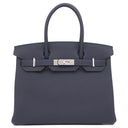エルメス HERMES バーキン30 ブルーニュイ トゴ ハンドバッグ シルバー金具 新品 未使用 紺