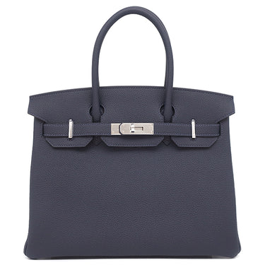エルメス HERMES バーキン30 ブルーニュイ トゴ ハンドバッグ シルバー金具 新品 未使用 紺