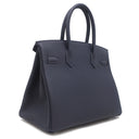 エルメス HERMES バーキン30 ブルーニュイ トゴ ハンドバッグ シルバー金具 新品 未使用 紺