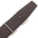 エルメス HERMES コンスタンスH ブラック×ショコラ トゴ ボックスカーフ #85 ベルト シルバー金具 Hバックル リバーシブル
