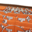 エルメス HERMES アザップロング シルクイン ゴールド ヴォーエプソン 長財布 シルバー金具 茶 ラウンドファスナー