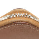 エルメス HERMES アザップロング シルクイン ゴールド ヴォーエプソン 長財布 シルバー金具 茶 ラウンドファスナー