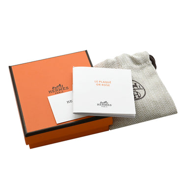 エルメス HERMES ポップアッシュ Hピアス ミニ ピンクXローズゴールド GP エナメル ピアス ピンクゴールド Hモチーフ RG PG 新品 未使用