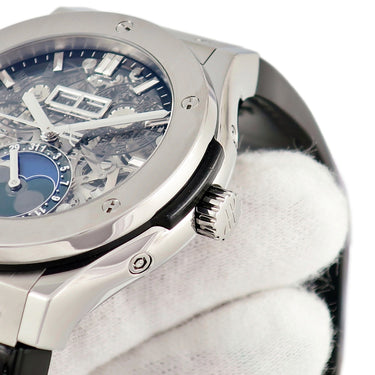 腕時計 ウブロ HUBLOT クラシックフュージョン アエロフュージョン ムーンフェイズ チタニウム 517.NX.0170.LR 自動巻き メンズ