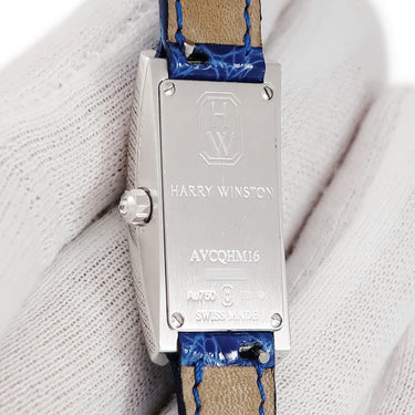 腕時計 ハリーウィンストン Harry Winston アヴェニューC ミニ AVCQHM16WW024 クオーツ レディース K18WG無垢 純正ダイヤ シェル