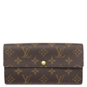 ルイヴィトン LOUIS VUITTON ポルトフォイユ サラ M61734 モノグラム モノグラムキャンバス 長財布 ゴールド金具 茶 二つ折り