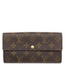 ルイヴィトン LOUIS VUITTON ポルトフォイユ サラ M61734 モノグラム モノグラムキャンバス 長財布 ゴールド金具 茶 二つ折り