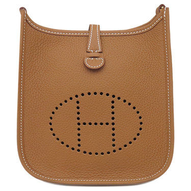 エルメス HERMES エヴリンTPM ロング ゴールド トリヨンクレマンス ショルダーバッグ ゴールド金具 茶 新品 未使用
