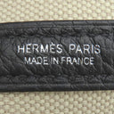エルメス HERMES ガーデンパーティーTPM ベージュ×ブラック トワルアッシュ ネゴンダ ハンドバッグ シルバー金具 新品 未使用 ベージュ 黒 トート