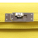 エルメス HERMES ミニケリードゥ 外縫い ジョーヌシトロン シェーブル 2WAYバッグ シルバー金具 黄色 ショルダー