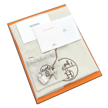 エルメス HERMES ピコタンロック PM ブロドゥリー クーヴェルチュール フォーヴ×ローズポップ×ゴールド トワルアッシュ ヴォースイフト ハンドバッグ シルバー金具 新品 未使用 茶