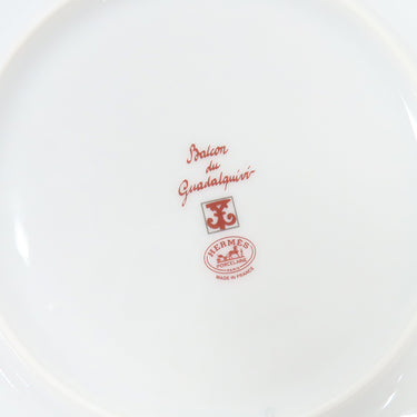 エルメス HERMES デザートプレート ガダルキヴィール P011007P レッド×ホワイト 磁器 ポーセリン 食器 新品 未使用 赤