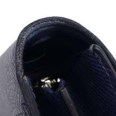 エルメス HERMES コンスタンス トゥーゴー ブルーサフィール ヴォーエプソン 長財布 シルバー金具 青