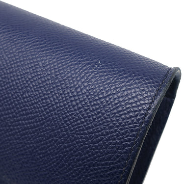 エルメス HERMES コンスタンス トゥーゴー ブルーサフィール ヴォーエプソン 長財布 シルバー金具 青