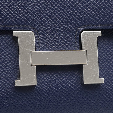 エルメス HERMES コンスタンス トゥーゴー ブルーサフィール ヴォーエプソン 長財布 シルバー金具 青