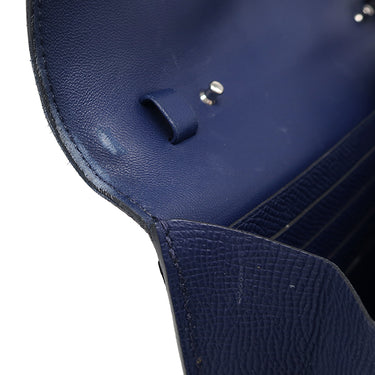 エルメス HERMES コンスタンス トゥーゴー ブルーサフィール ヴォーエプソン 長財布 シルバー金具 青