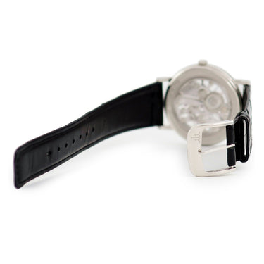 腕時計 クレドール Credor シグノ メカニカル スケルトン GBBD987 6899-0010 手巻き メンズ Pt950無垢 彫金 シルバー 薄型