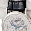 腕時計 クレドール Credor シグノ メカニカル スケルトン GBBD987 6899-0010 手巻き メンズ Pt950無垢 彫金 シルバー 薄型