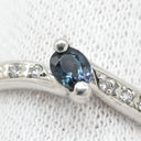 TASAKI TASAKI アレキサンドライト ダイヤモンドリング プラチナシルバー×ブルー Pt900 ダイヤモンド アレキサンドライト リング 指輪 青 Pt900 プラチナム メレダイヤ 11号