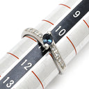 TASAKI TASAKI アレキサンドライト ダイヤモンドリング プラチナシルバー×ブルー Pt900 ダイヤモンド アレキサンドライト リング 指輪 青 Pt900 プラチナム メレダイヤ 11号