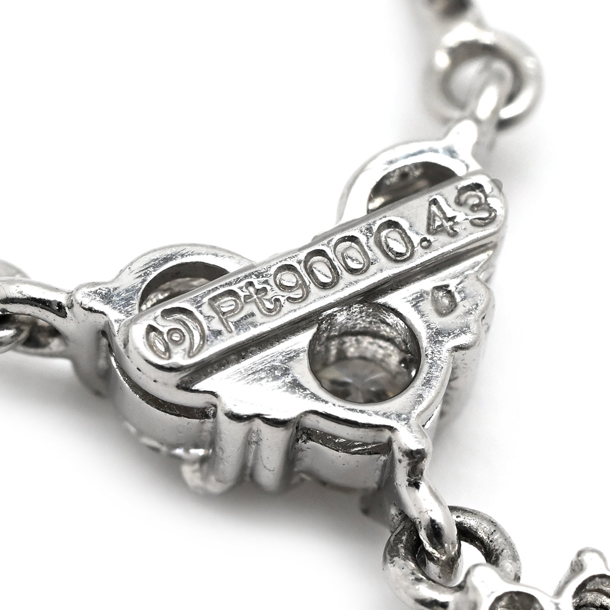 pt850~900シルバー チェーン ハート4連ネックレス TASAKI TASAKI プラチナシルバー ネックレス Pt850×Pt900 ハート