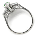 ミキモト MIKIMOTO ジェダイト ダイヤリング プラチナシルバー×グリーン Pt950 ダイヤモンド リング 指輪 MIKIMOTO カクテルリング 翡翠 Pt950 13.5号