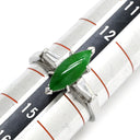 ミキモト MIKIMOTO ジェダイト ダイヤリング プラチナシルバー×グリーン Pt950 ダイヤモンド リング 指輪 MIKIMOTO カクテルリング 翡翠 Pt950 13.5号