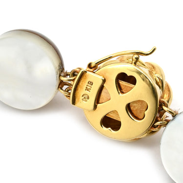 TASAKI TASAKI 12.5-14.5mm マベパール パールグレー×イエローゴールド K18YG パール ネックレス Au750 18K 18金 真珠 大粒 ハーフパール ペンダント